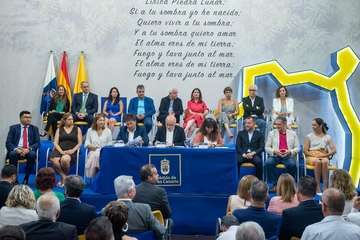 Acuerdo político entre NC, PSOE y Podemos para el Gobierno de Gran Canaria (Foto TA)